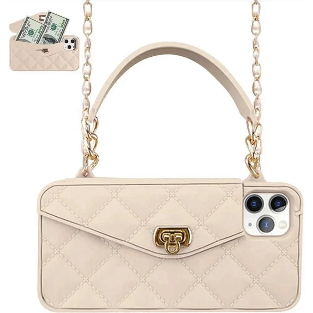 Wallet Case for iPhone 13 Case, Flip Cover Handbag Phone Case TPU Leather‎ Bag